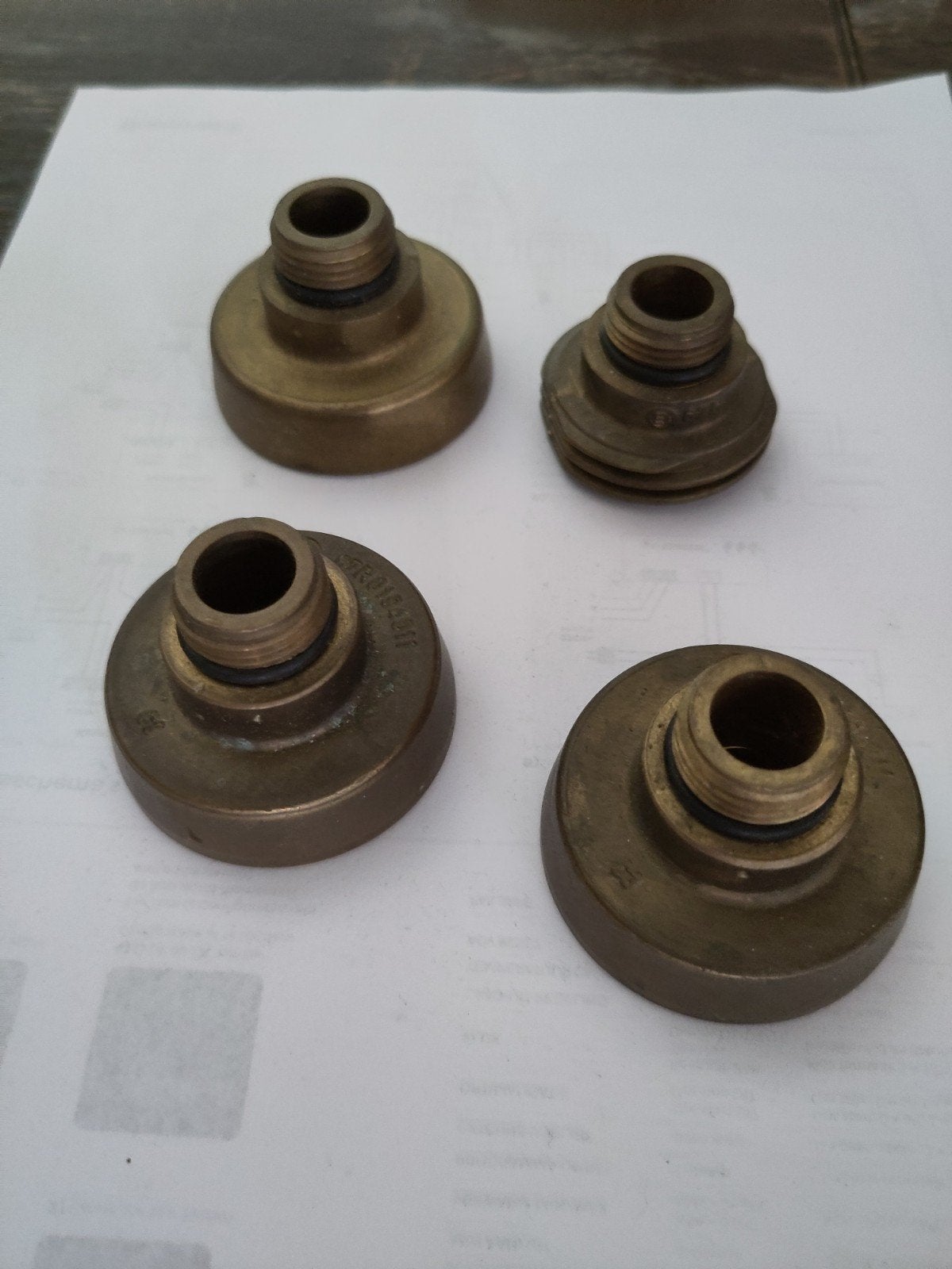 Gasnippels voor oldtimers - 4 stuks (Schotel & Europa model), Ophalen of Verzenden