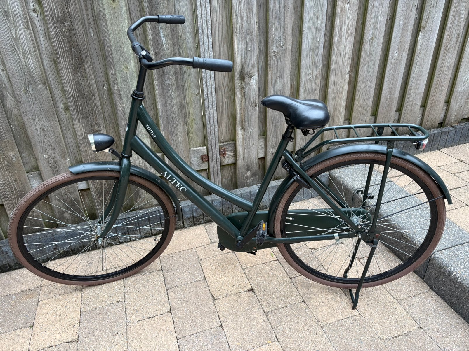 Dames fiets., Ophalen, Gebruikt, Terugtraprem, Altec