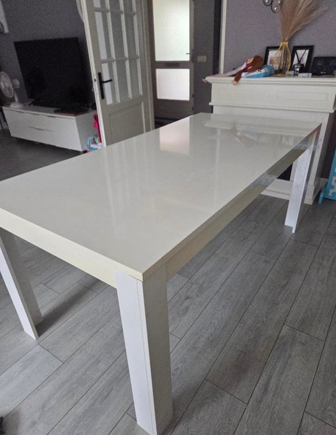 Eettafel, Huis en Inrichting, Tafels | Eettafels, Ophalen, 50 tot 100 cm, Zo goed als nieuw, 150 tot 200 cm
