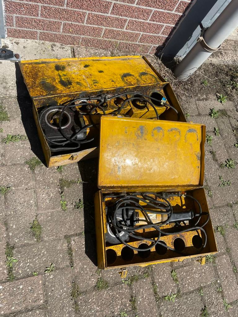 REMS Amigo elektrische snij-ijzers 1/8, 1 1/4, 1 1/2, 2 inch, Ophalen, Gebruikt