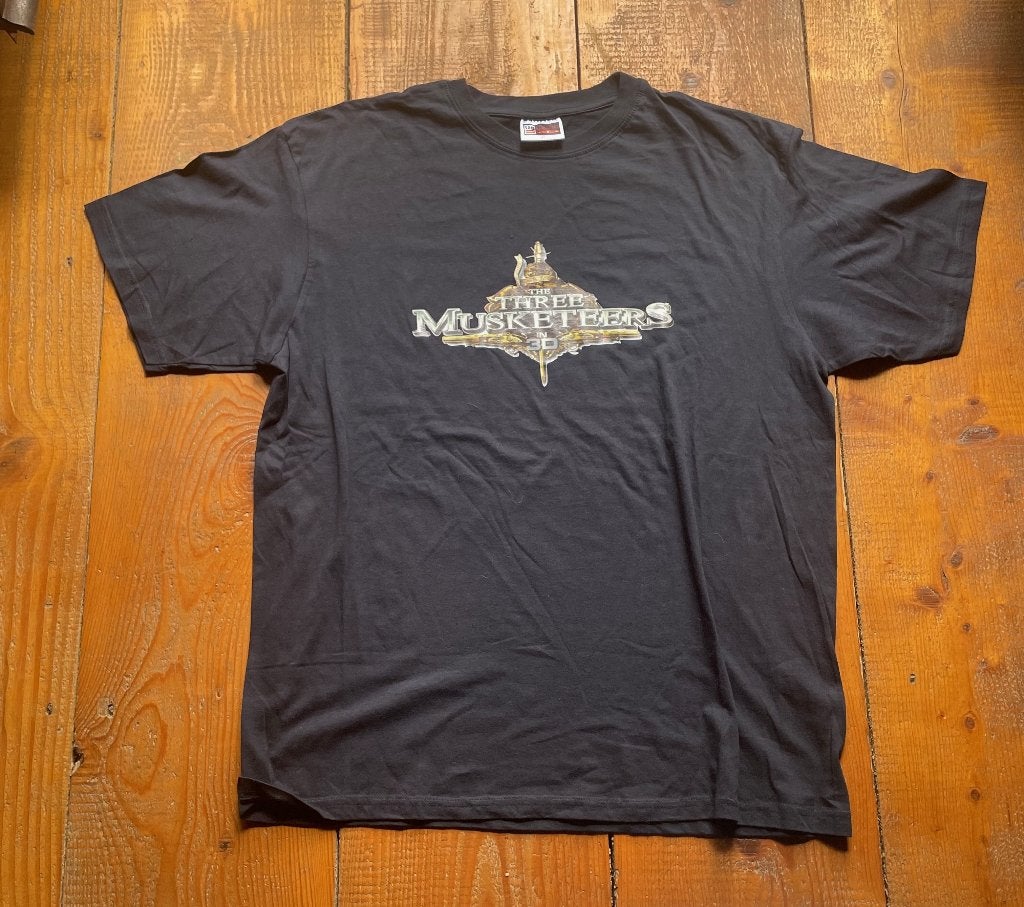 The Three Musketeers T-shirt – US Basic – Maat XL – A-275, Kleding | Heren, US Basic, Verzenden, Zwart, Onbekend