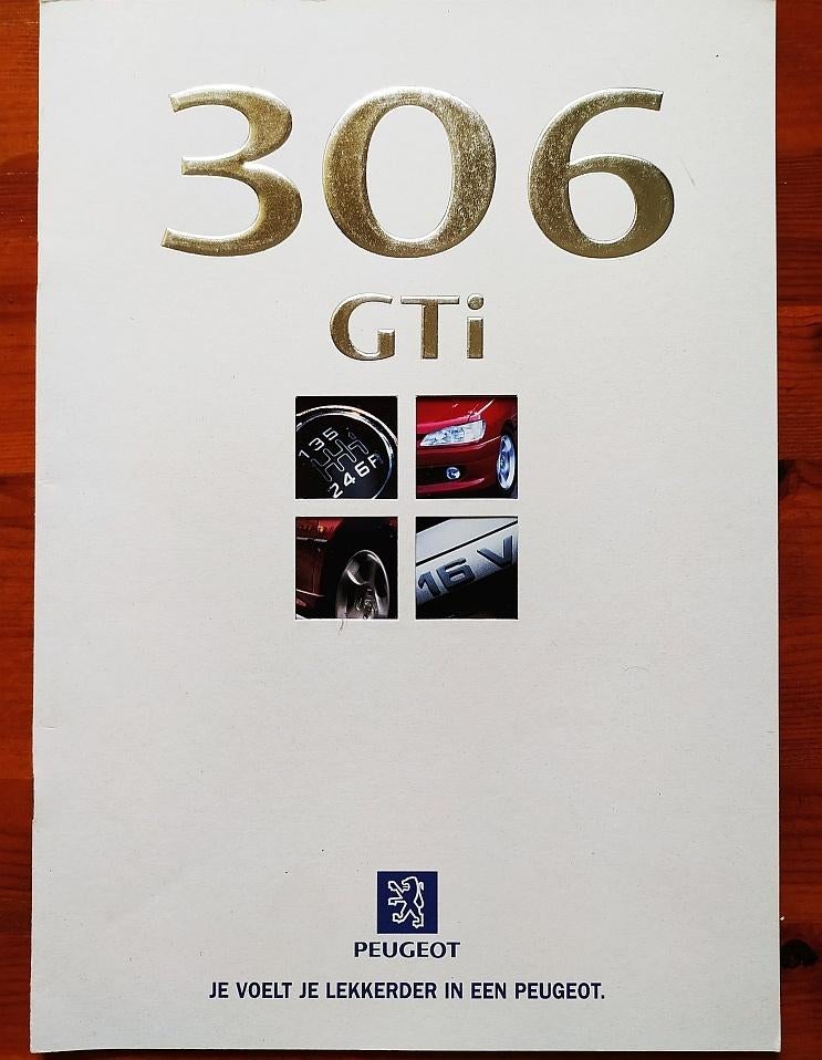 Peugeot 306 GTI brochure folder 1997, Ophalen of Verzenden, Zo goed als nieuw, Peugeot