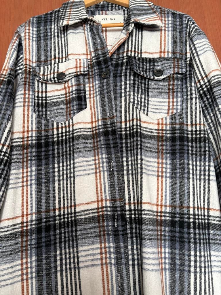 Geruite blouse met lange mouwen, Maat 38/40 (M), Overige kleuren, Verzenden, Zo goed als nieuw