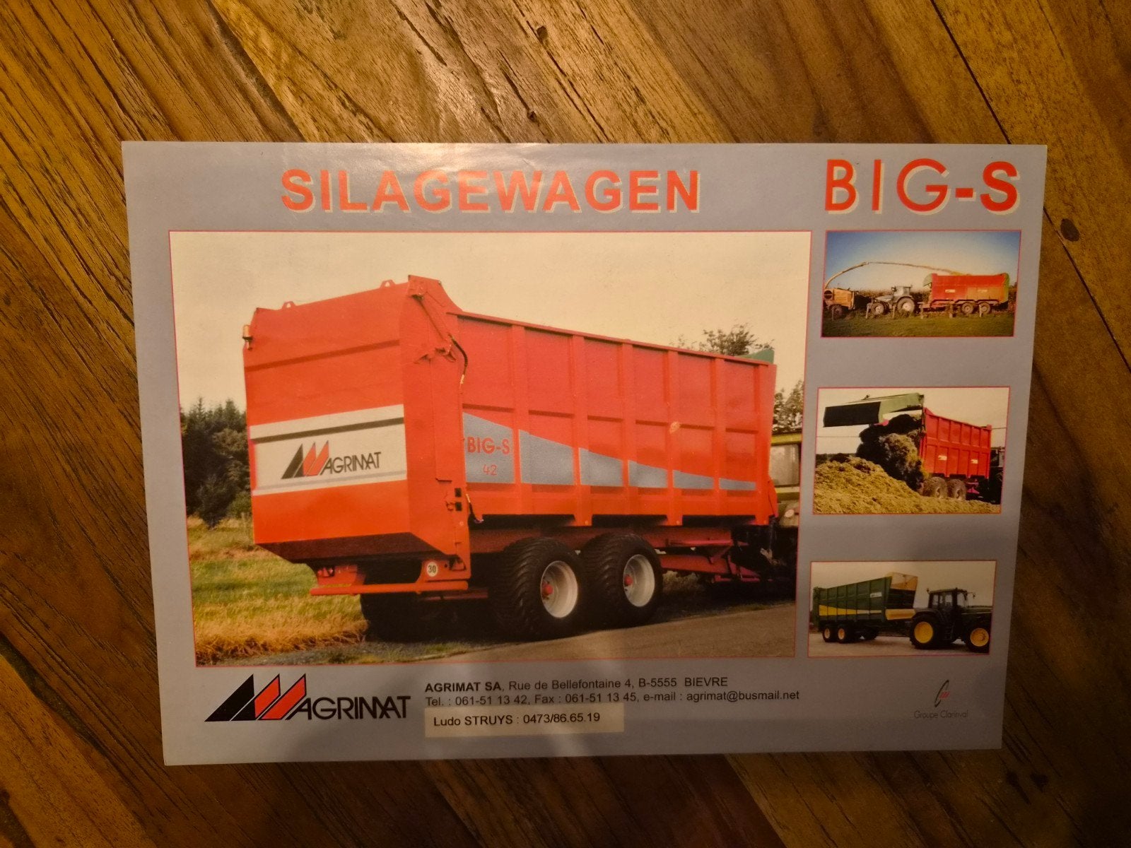 tractor folder AGRINAT silagewagen BIG-S, Ophalen of Verzenden