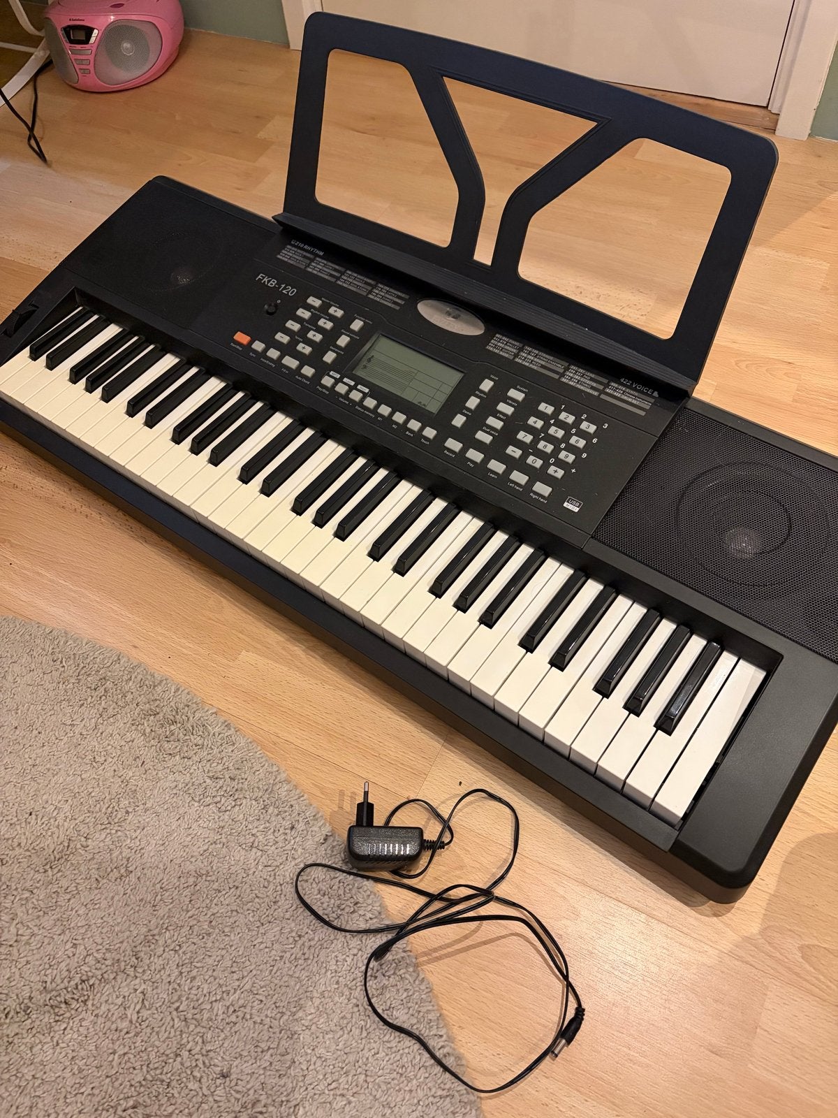 Fazley FKB-120 keyboard met standaard, 61 toetsen, Zo goed als nieuw, Aanslaggevoelig, Ophalen