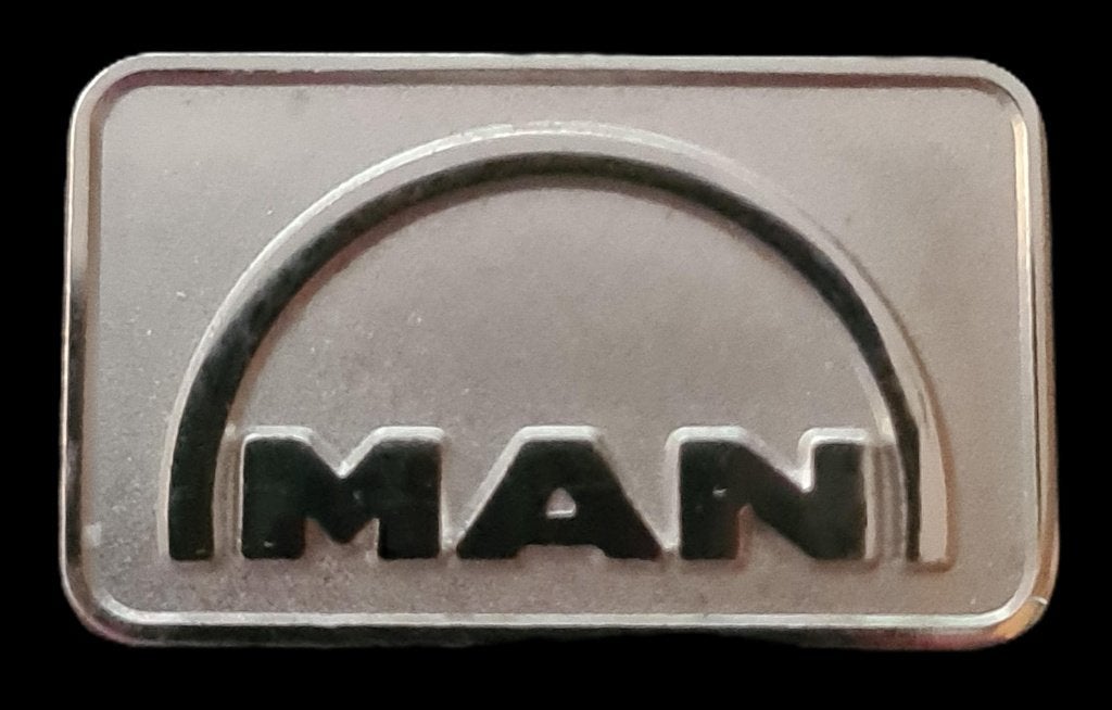 M.A.N. speld- modern zilverkleur, Verzenden, Nieuw, Transport, Speldje of Pin