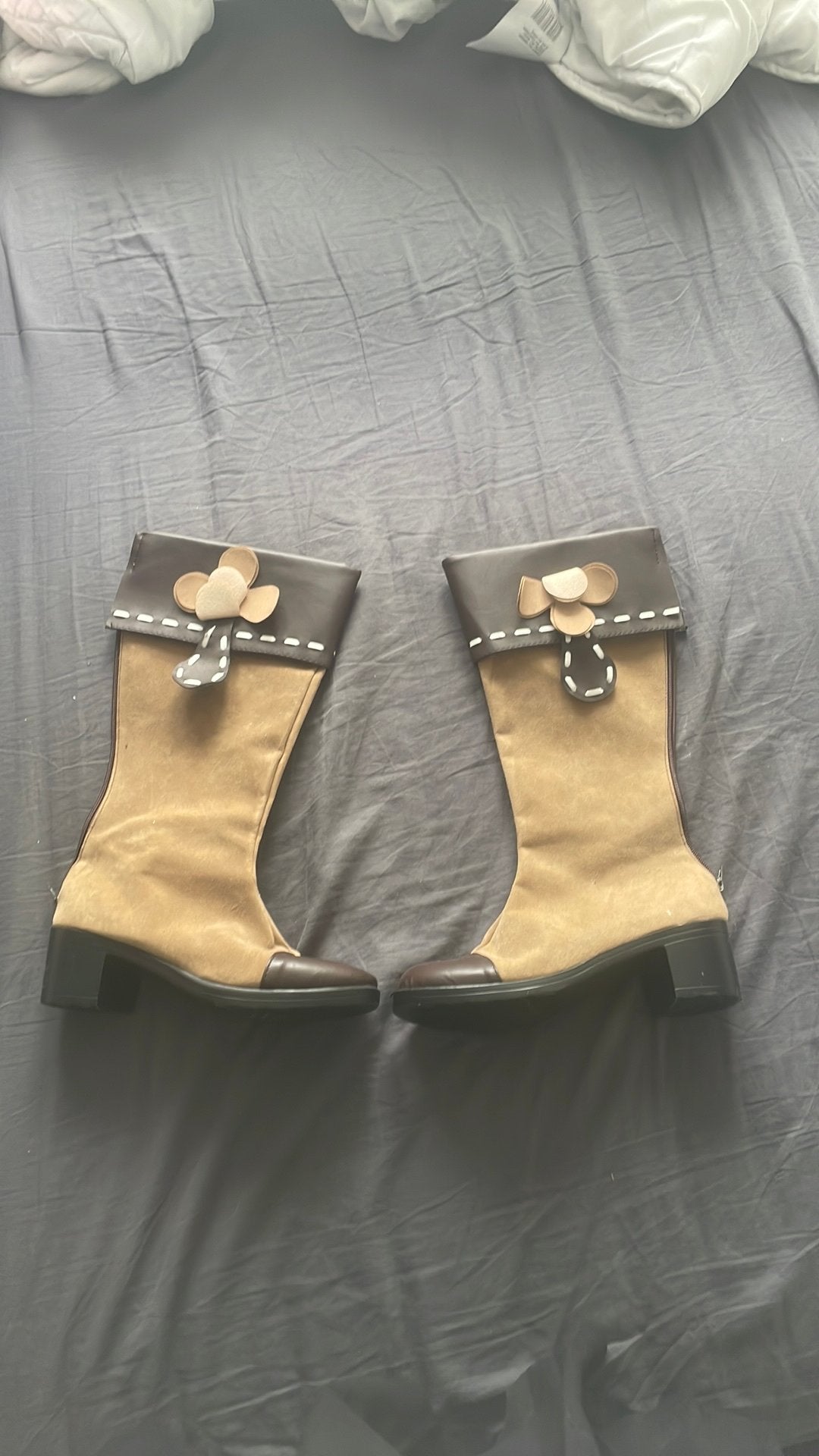 Klee cosplay schoenen, Kleding | Dames, Ophalen, Hoge laarzen, Bruin, Zo goed als nieuw