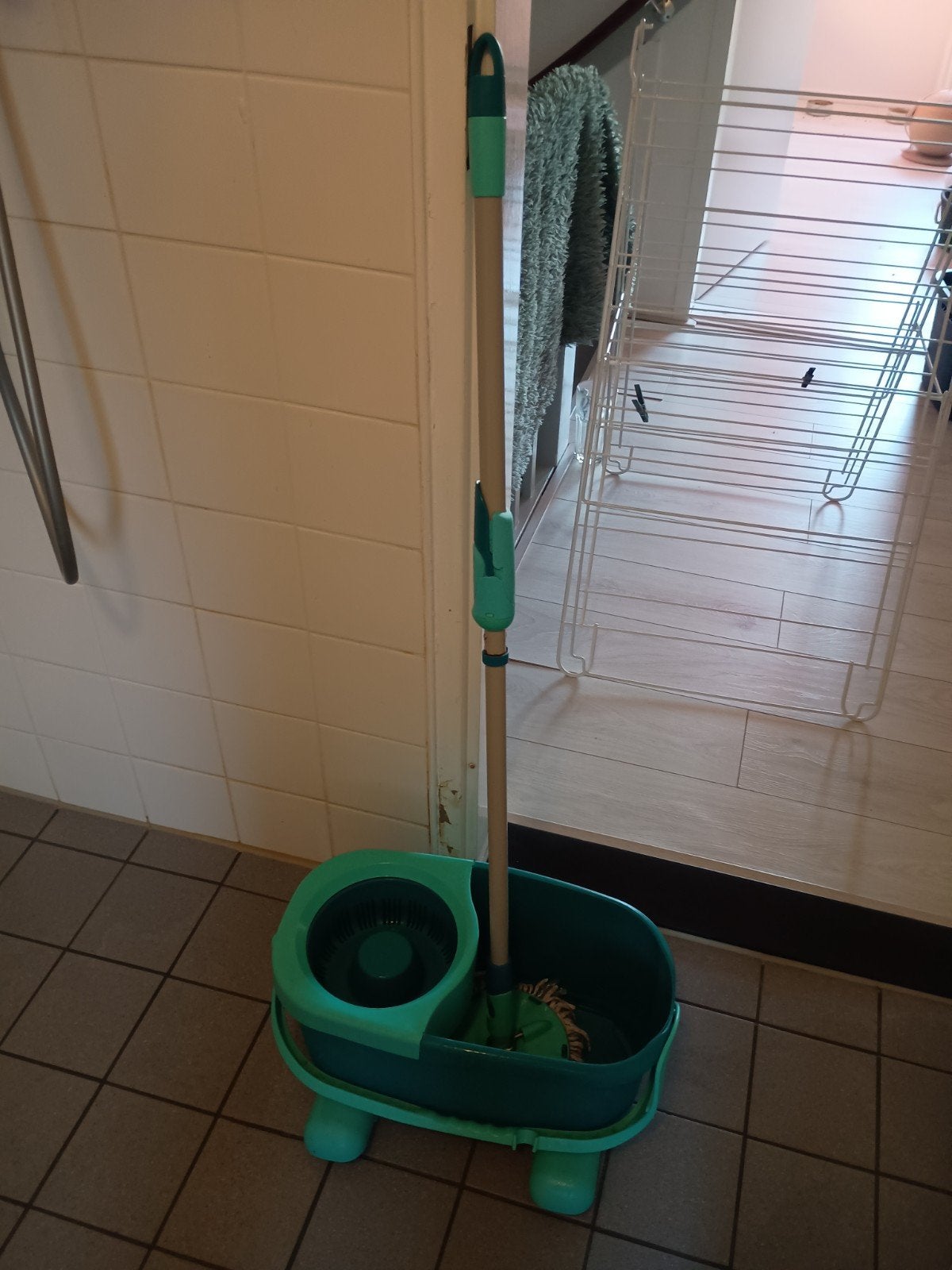 Leifheit Clean Twist Disc Mop Ergo Mobile Dweilsysteem, Ophalen, Dweilemmer, -bak, of -wagen