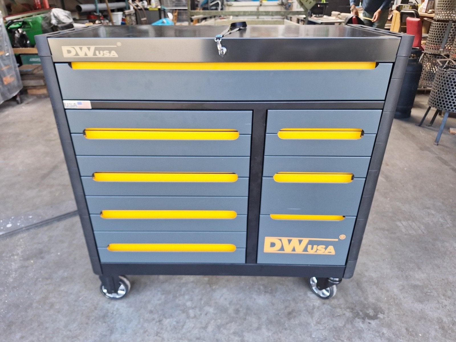 DeWalt USA Gereedschapskast met complete gereedschapset, Ophalen, Zo goed als nieuw, Gereedschapsopslag, DeWalt
