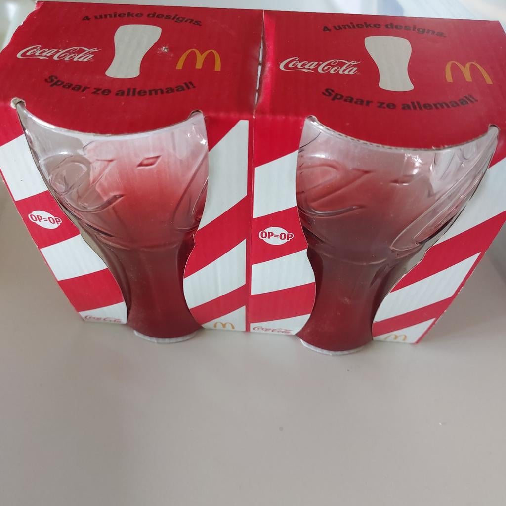 Coca-Cola glazen, Ophalen, Nieuw, Rood, Overige merken