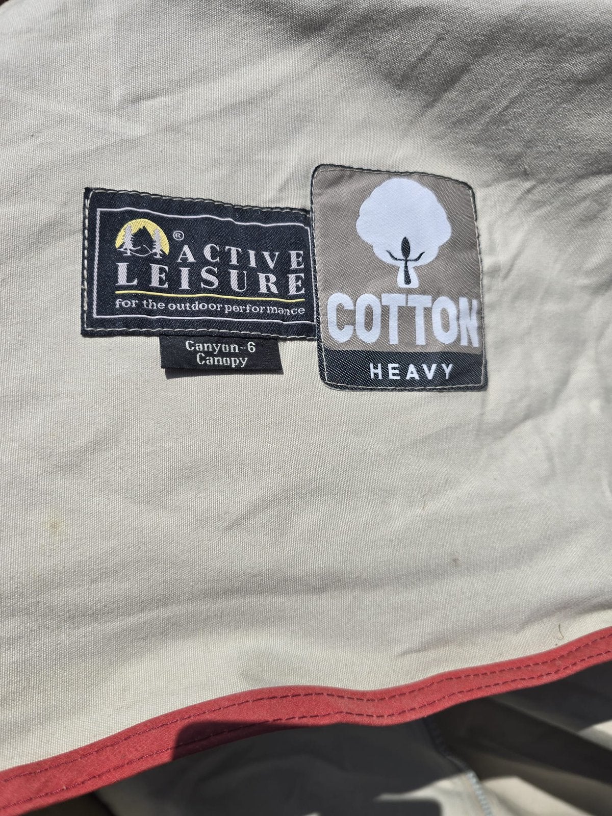 Active Leisure Canyon-6 Canopy katoenen fam.tent incl Luifel, Ophalen, Gebruikt, Tot en met 6