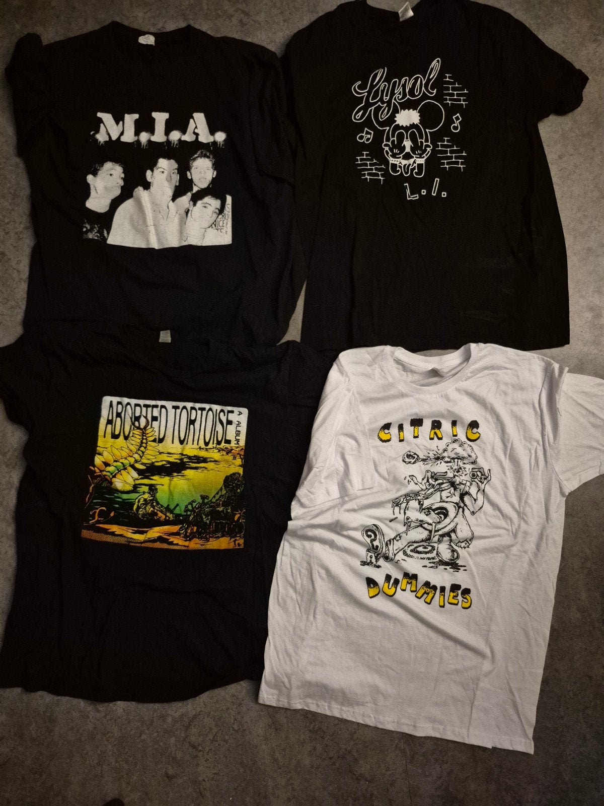 4 Punk/Hardcore T-shirts Maat XL, Ophalen of Verzenden, Zo goed als nieuw, Maat 56/58 (XL), Meerkleurig