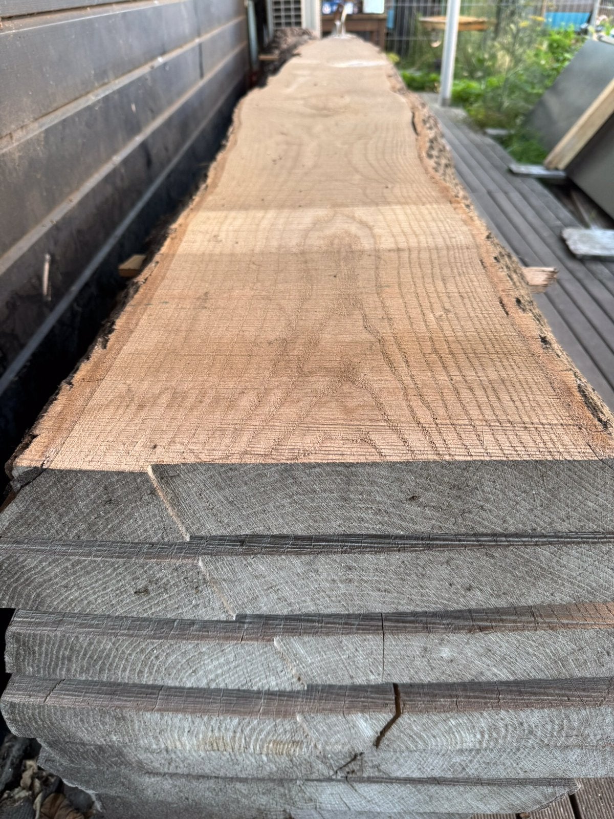 Essen boomstam, gezaagd gedroogd, 5,5 cm, 30-57 br, 360 lang, Ophalen of Verzenden, Nieuw, 250 cm of meer, Planken