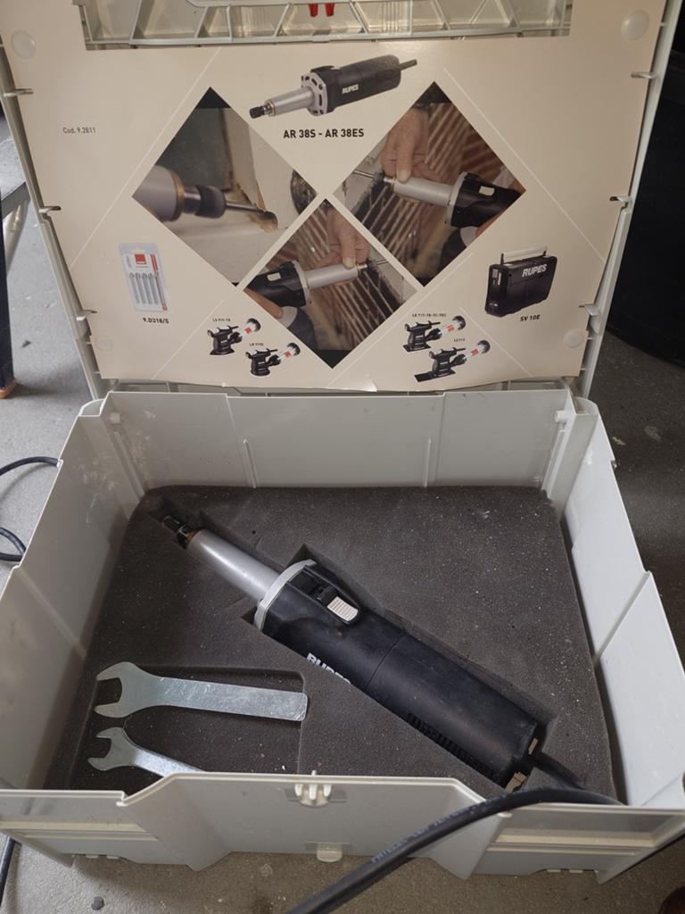 RUPES AR38ES Rechte Handslijpmachine 800W, Doe-het-zelf en Verbouw, Gereedschap | Slijpmachines, Minder dan 700 watt, Ophalen