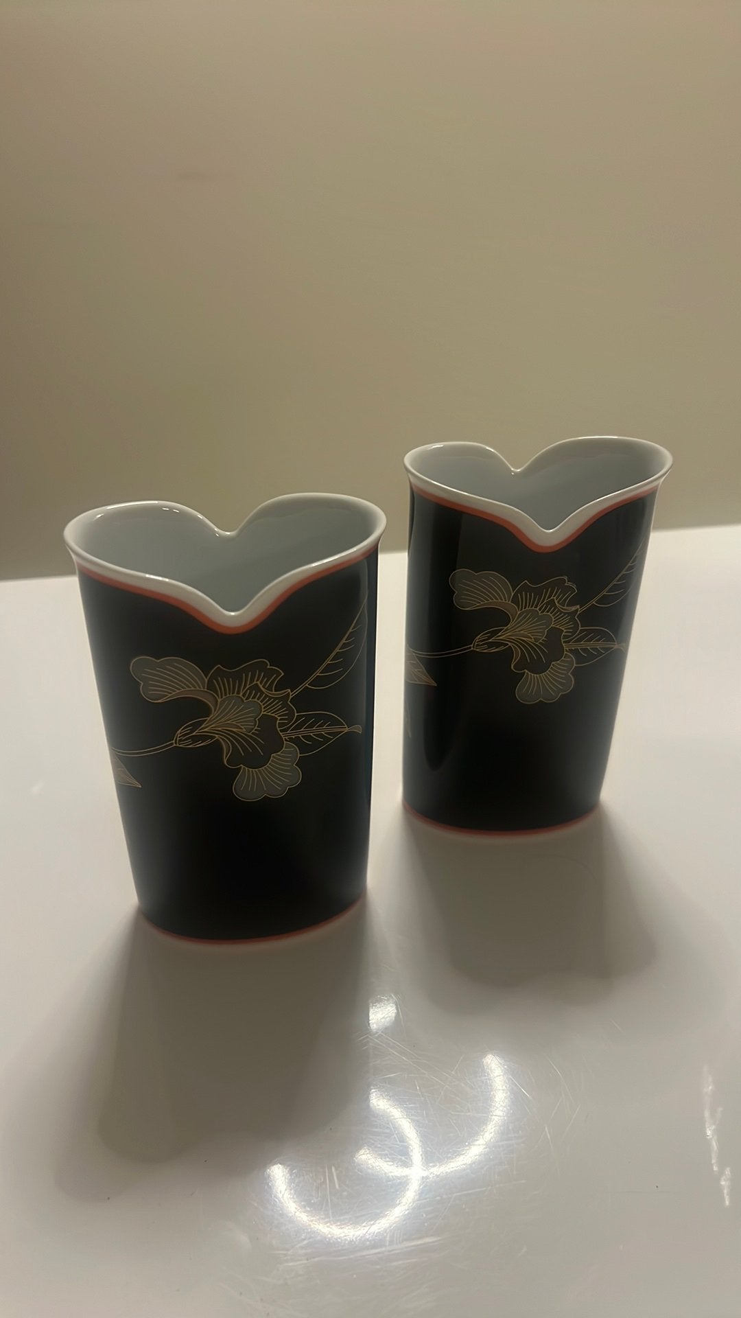 Hutschenreuther Leonard Paris Decor Tropica Vazen (set van 2, Antiek en Kunst, Ophalen