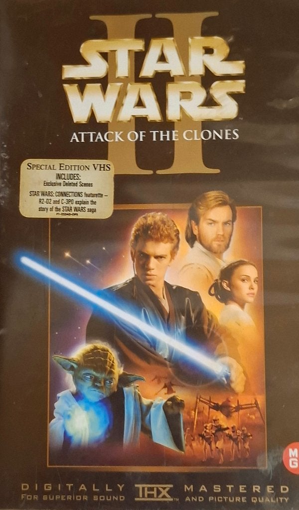 Star Wars II Attack of the Clones - VHS - 20th Century Fox, Cd's en Dvd's, Nederlands ondertiteld, Engels, Alle leeftijden, Science Fiction en Fantasy