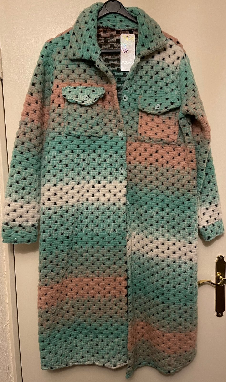 Nieuw! Apart grof gehaakt vest mt M/L, Ophalen of Verzenden, Nieuw
