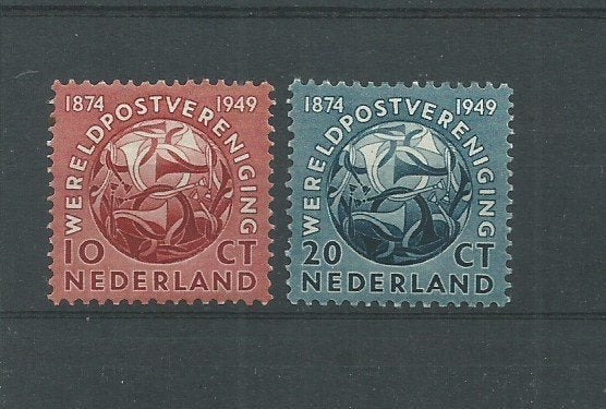 Nederland 1949, NVPH 542 t/m 543, Ongebruikt., Verzenden, Na 1940, Postfris