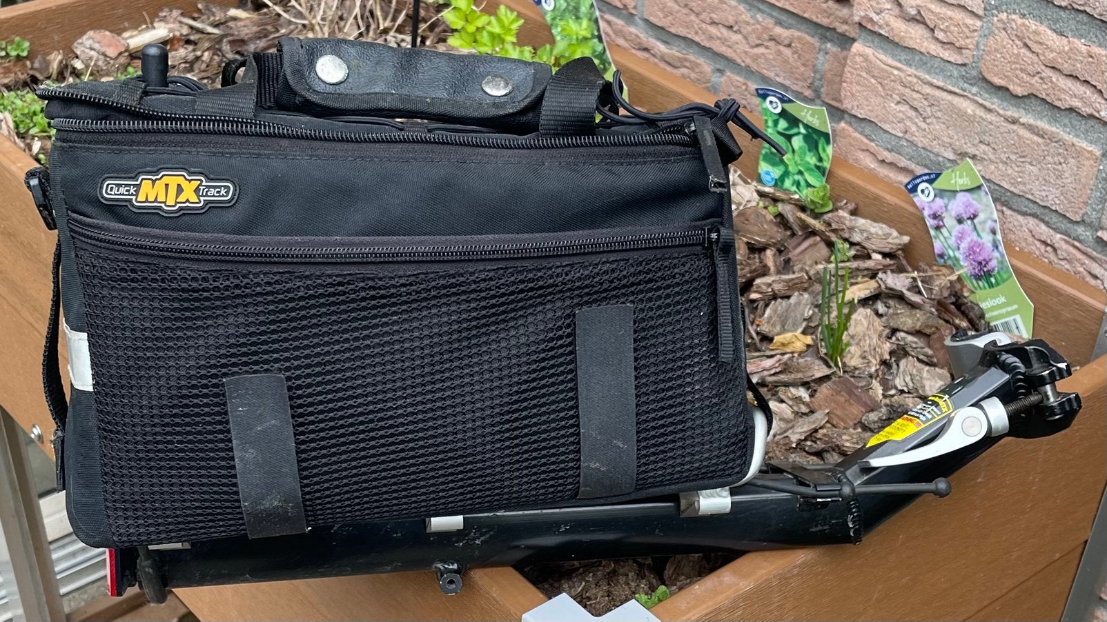 TOPEAK bagagedrager met MTX& RX tas.Perfect voor op een ATB., Ophalen of Verzenden, Gebruikt