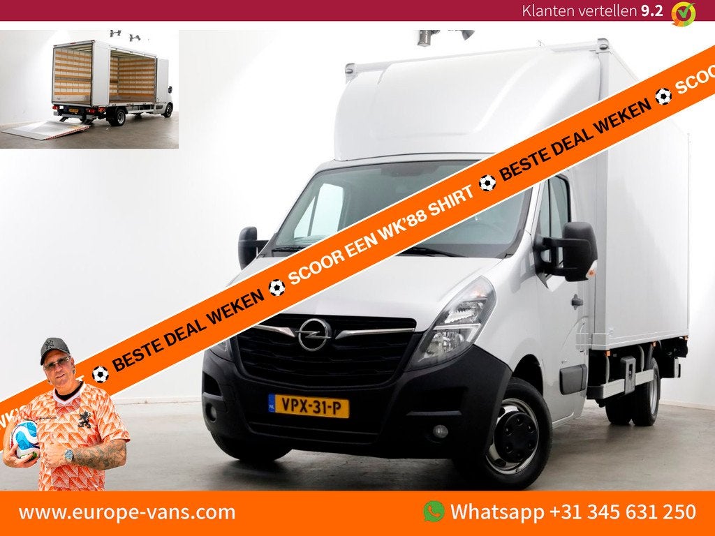Opel Movano 2.3 Turbo 165pk Bakwagen met bovensluit-laadklep, Auto's, Bestelauto's, Achterwielaandrijving, Gebruikt, Euro 6, 4 cilinders