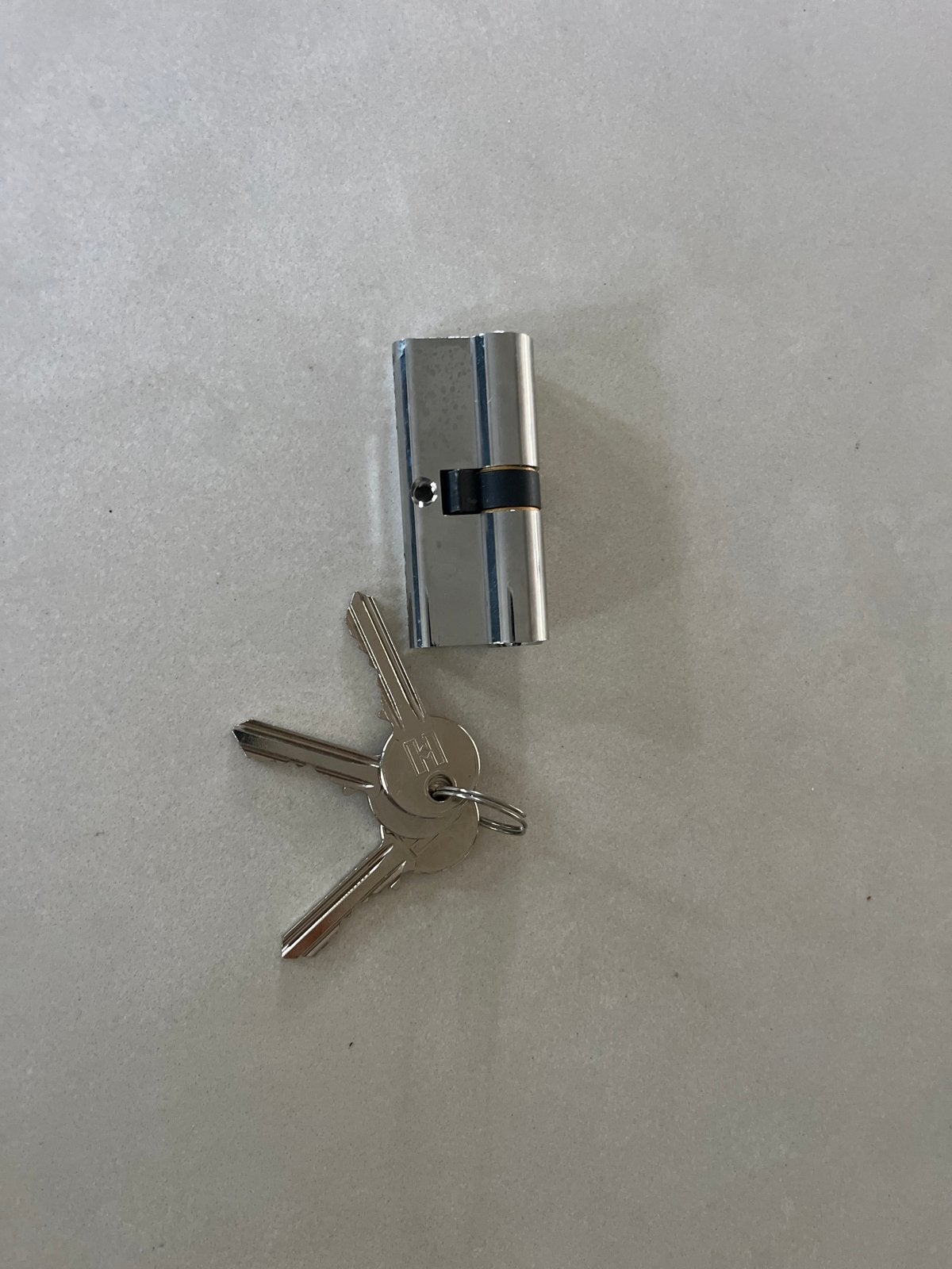 Cilinderslot met 3 sleutels - Nieuw, Ophalen of Verzenden, Nieuw, Rvs, Slot