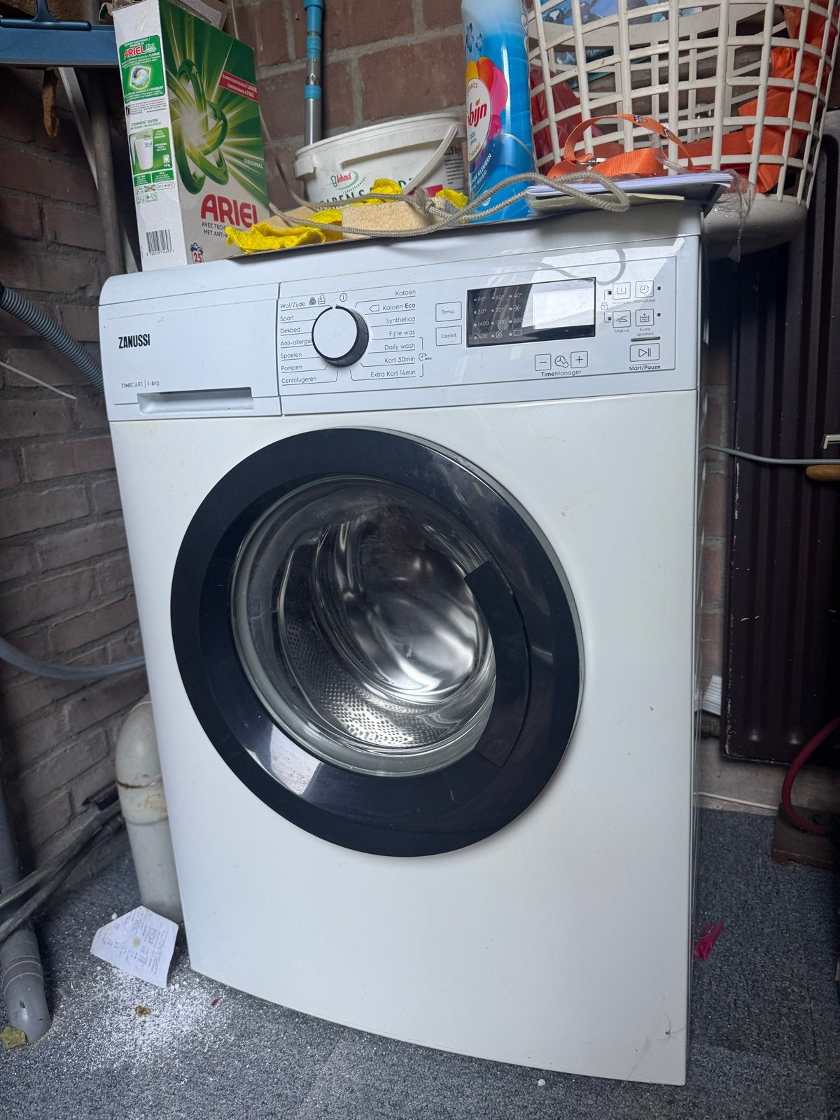 Zanussi Voorlader Wasmachine 7kg - Goede Staat, Witgoed en Apparatuur, Ophalen, 6 tot 8 kg, Voorlader, 85 tot 90 cm