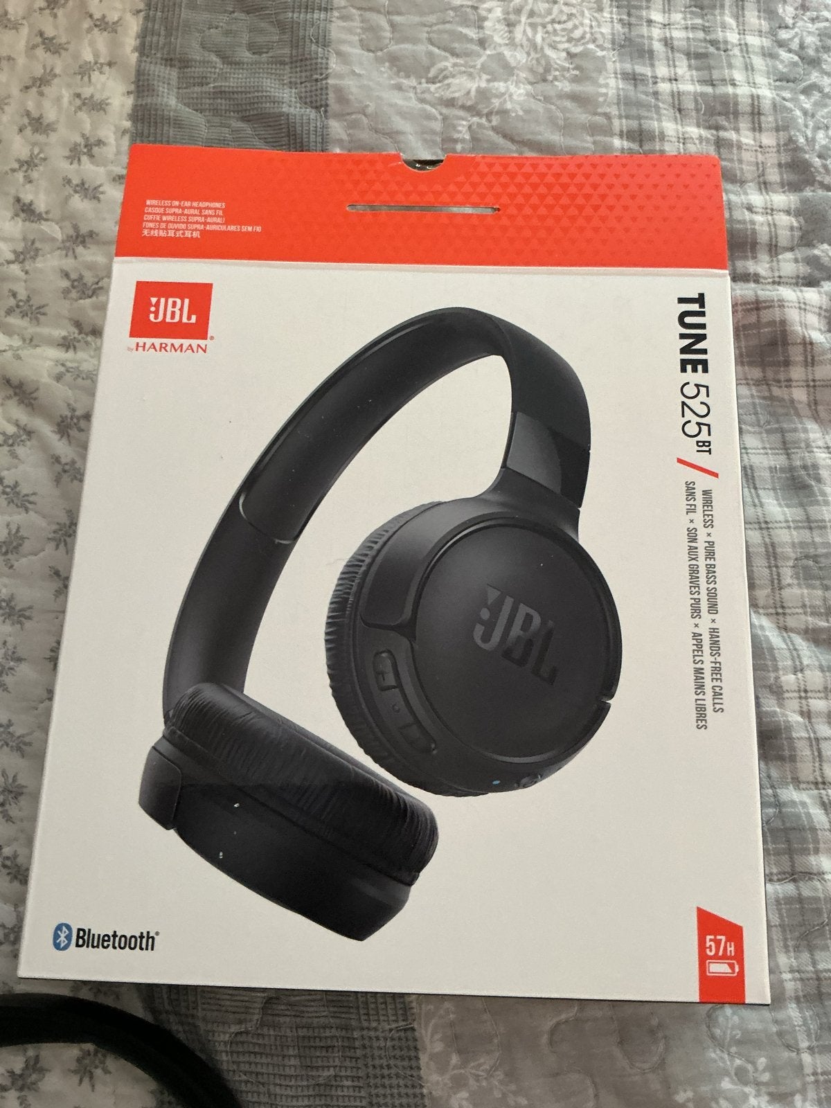 JBL Tune 525BT Pure Bass Draadloze Koptelefoon Zwart, Ophalen, JBL, Bluetooth, Nieuw