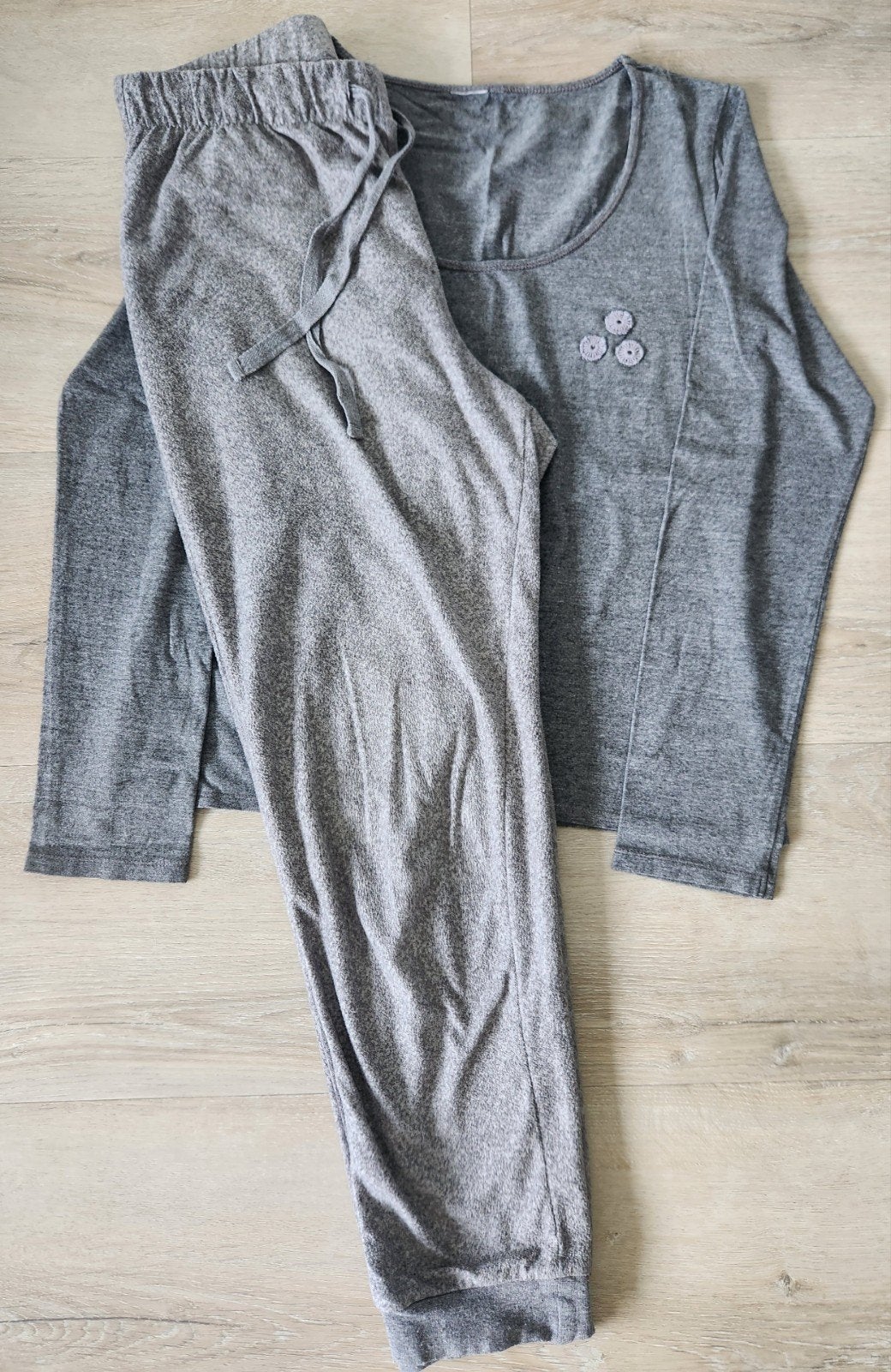 Dames pyjama set, kleur grijs, maat m, Hema, Ophalen of Verzenden, Gedragen, Maat 38/40 (M)