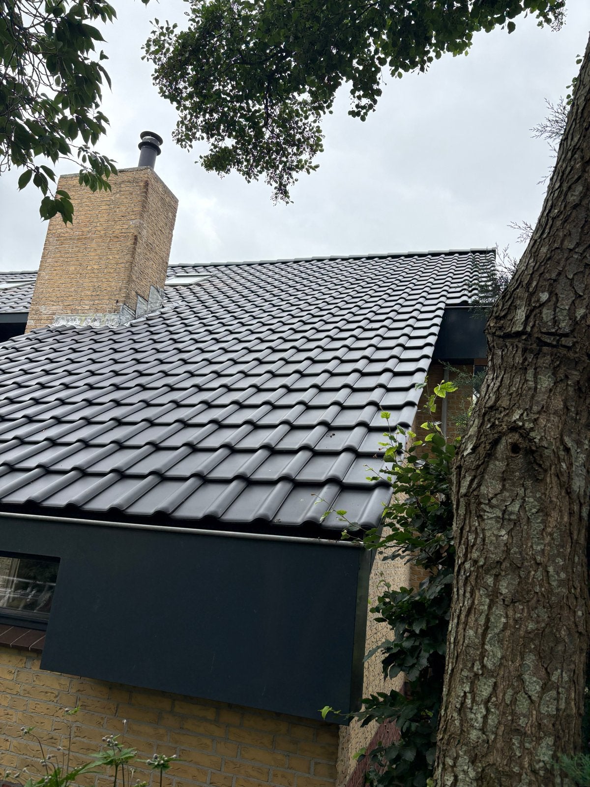 Röben FD 10,5 PIEMONT anthraciet dakpannen, nokvorsten, Ophalen, 10 tot 15 m², Steen of Klei, Zwart