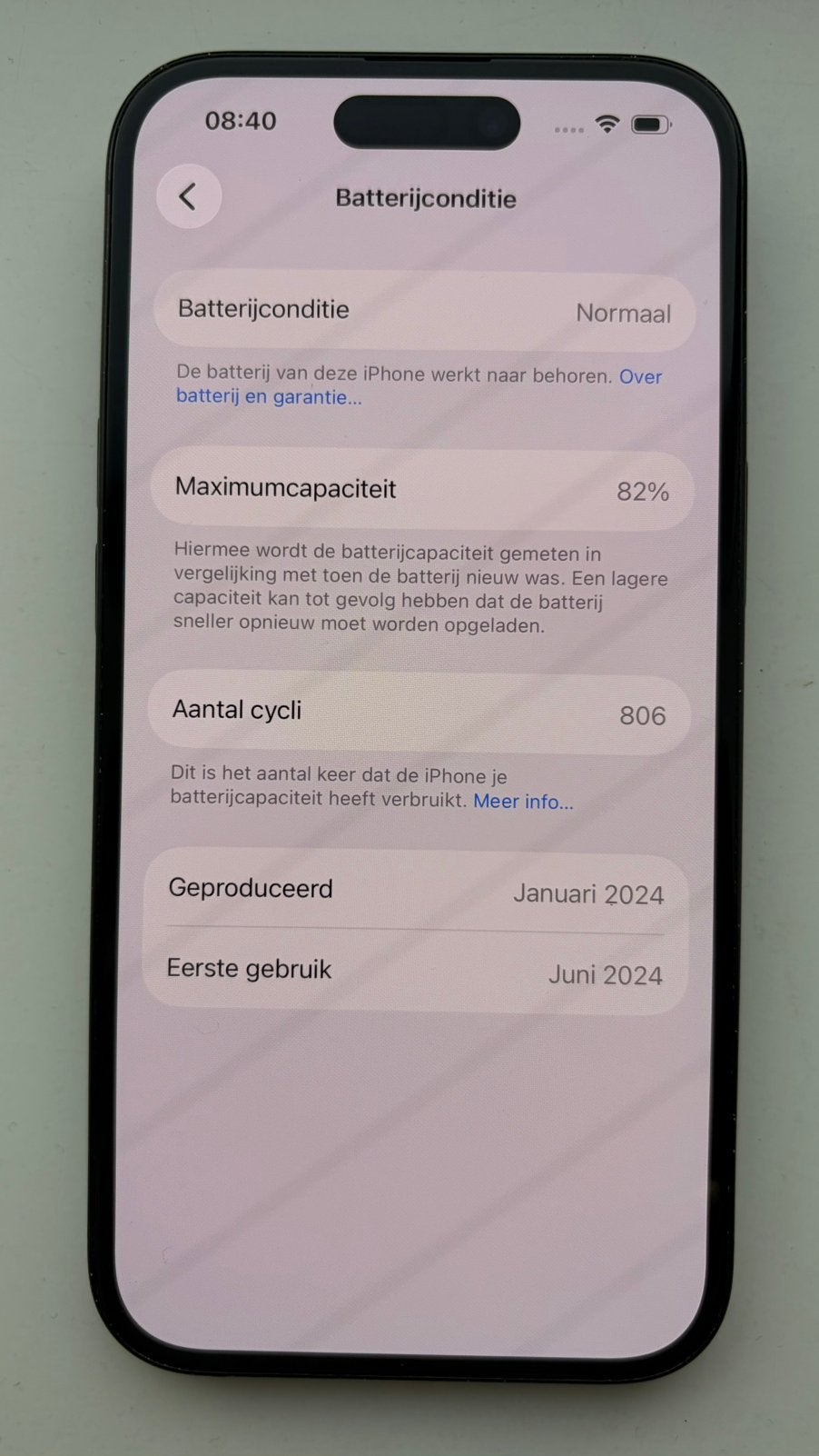 Foto 7 van Apple iPhone 15 128 GB Zwart – uitstekende staat