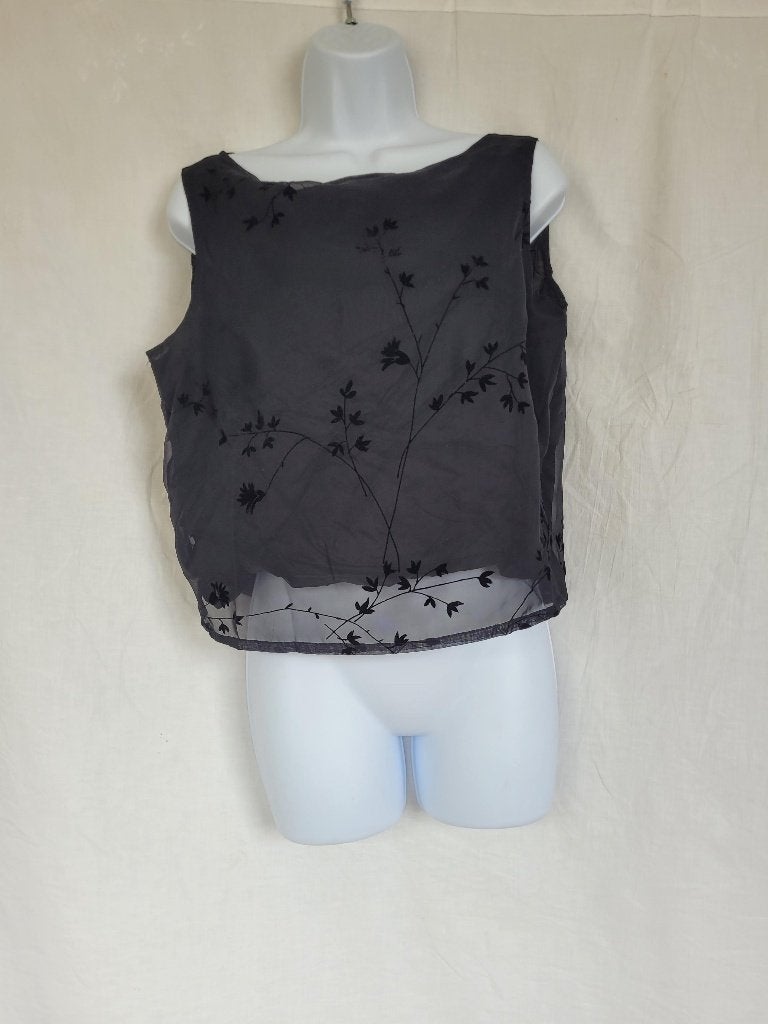 Gaaf kort zwart damesshir mt XL merk Migel Stapper, ., Zwart, Maat 46/48 (XL) of groter, Ophalen of Verzenden