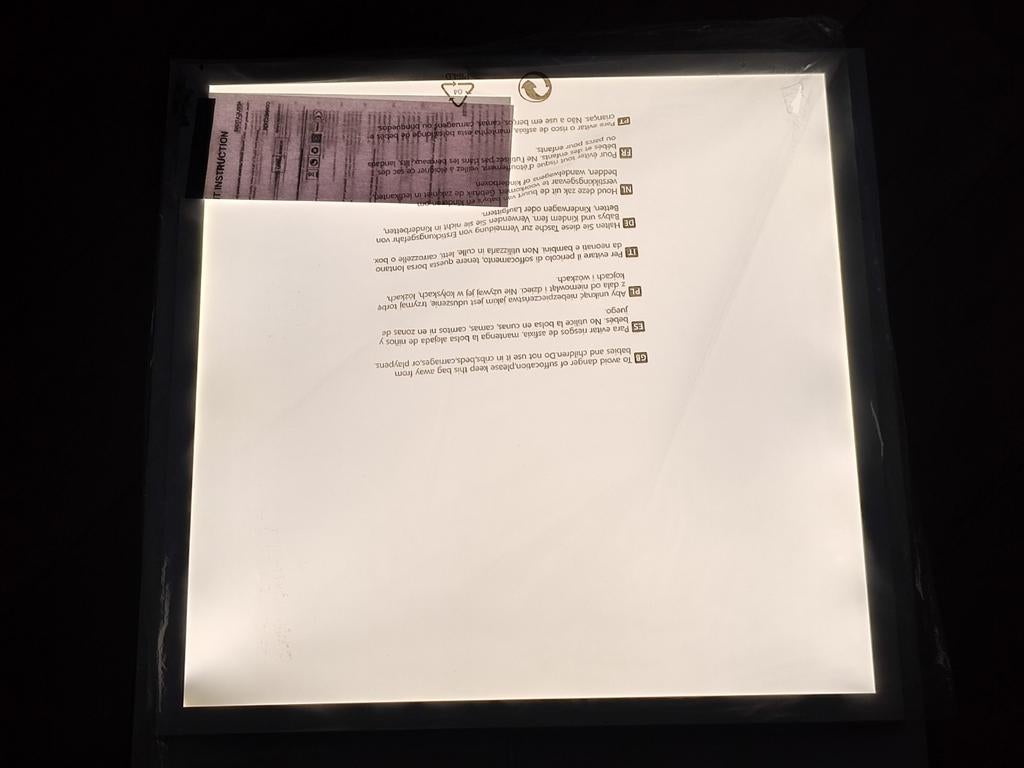 Led panelen 4 stuks., Huis en Inrichting, Lampen | Plafondlampen, Ophalen, Nieuw, Kunststof, Strak, zakelijk