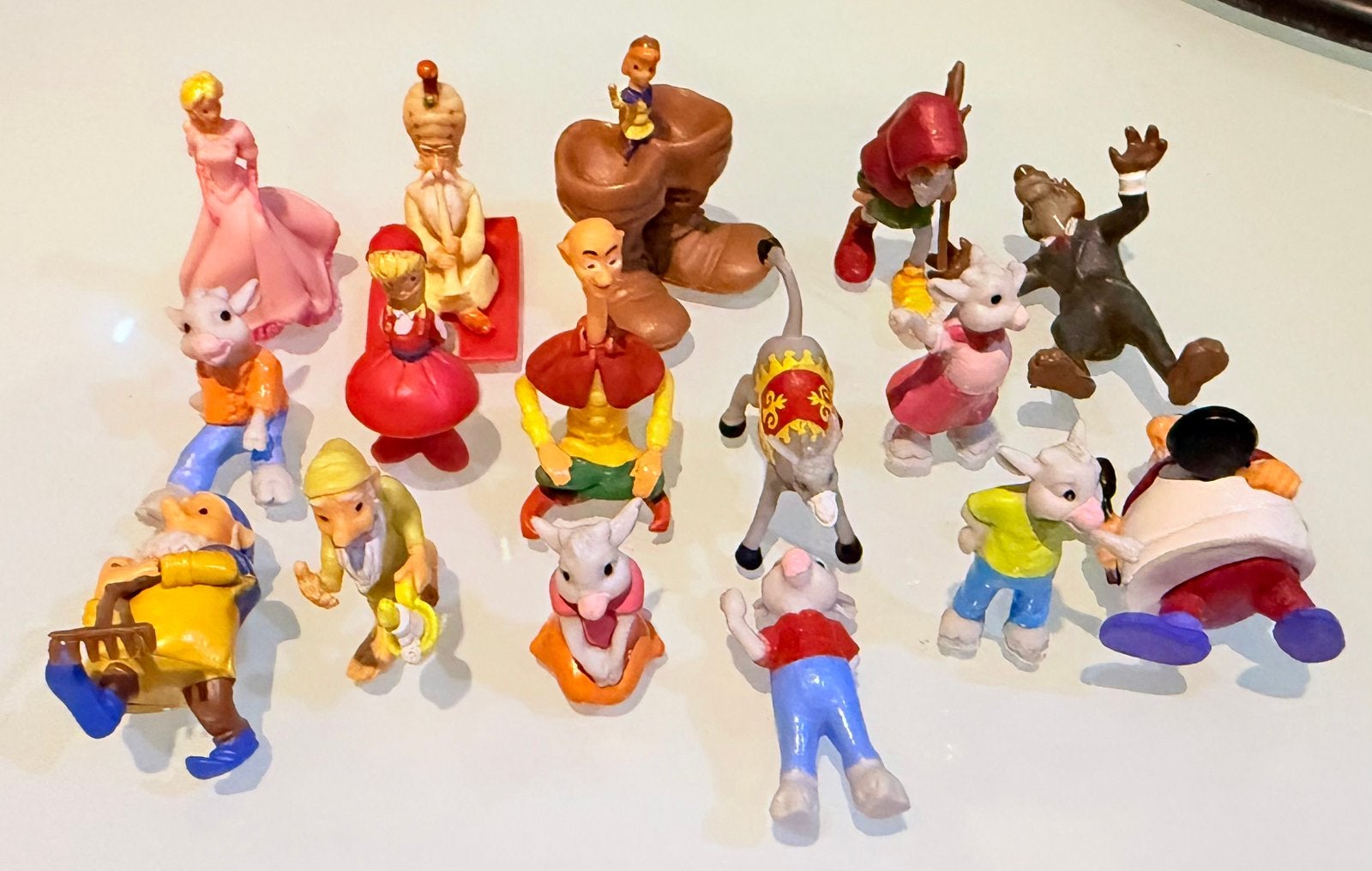 Verzameling van 16 sprookjesfiguren 2014 Efteling beeldjes, Gebruikt, Efteling, ., Ophalen of Verzenden