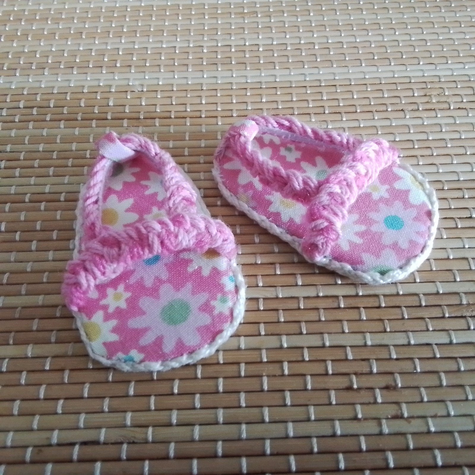 Poppenkleertjes   Handgemaakte POPPENSCHOENTJES  voetje 6 cm, Ophalen of Verzenden, Nieuw, Babypop