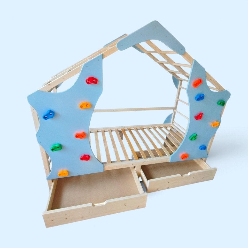 Montessori Monkey Bed / Klimbed op maat, 85 tot 100 cm, Nieuw, Ophalen of Verzenden, Matras
