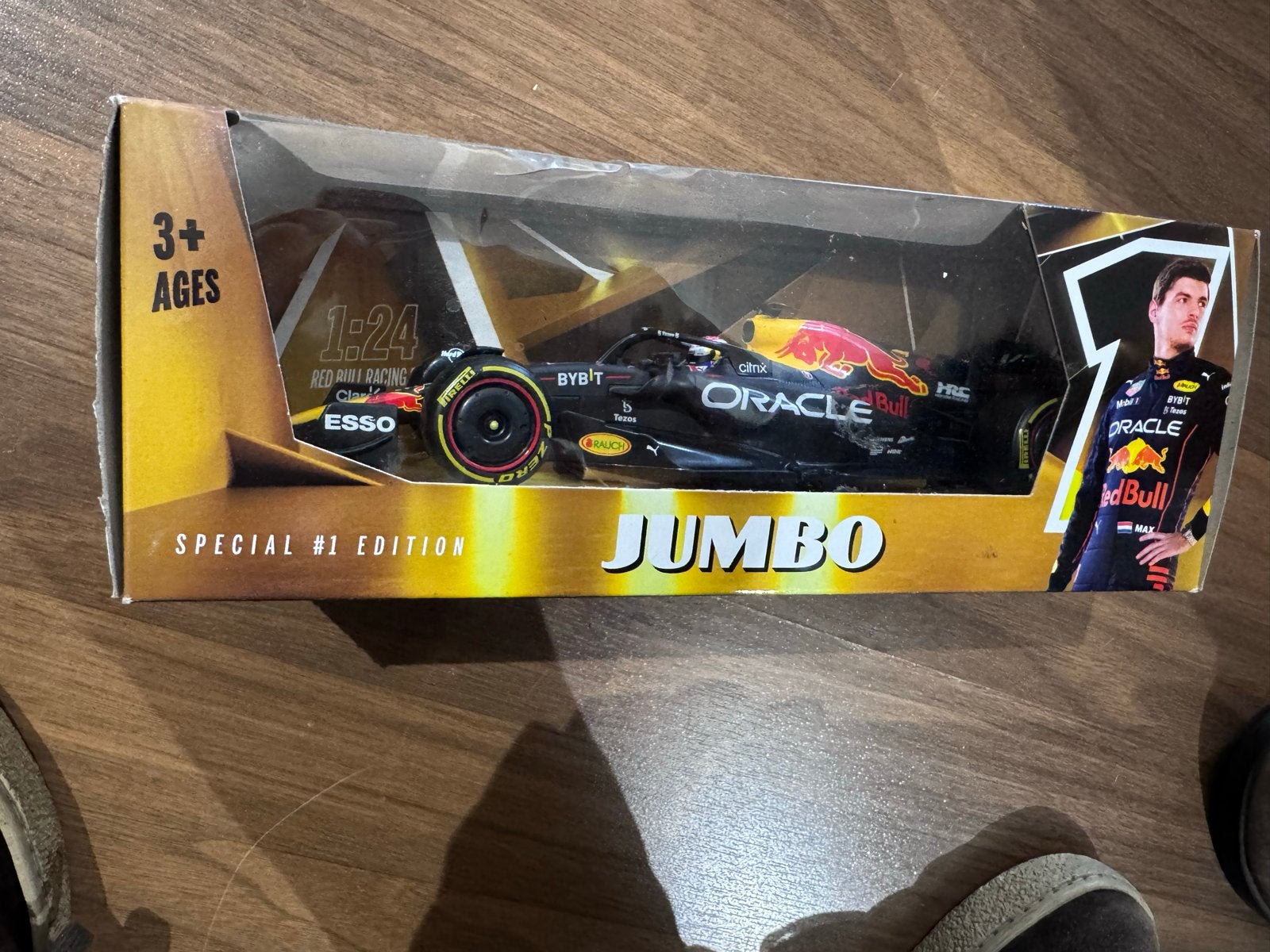 Red Bull Racing F1 modelauto 1:24 Max Verstappen Jumbo, Ophalen of Verzenden, Nieuw, Auto