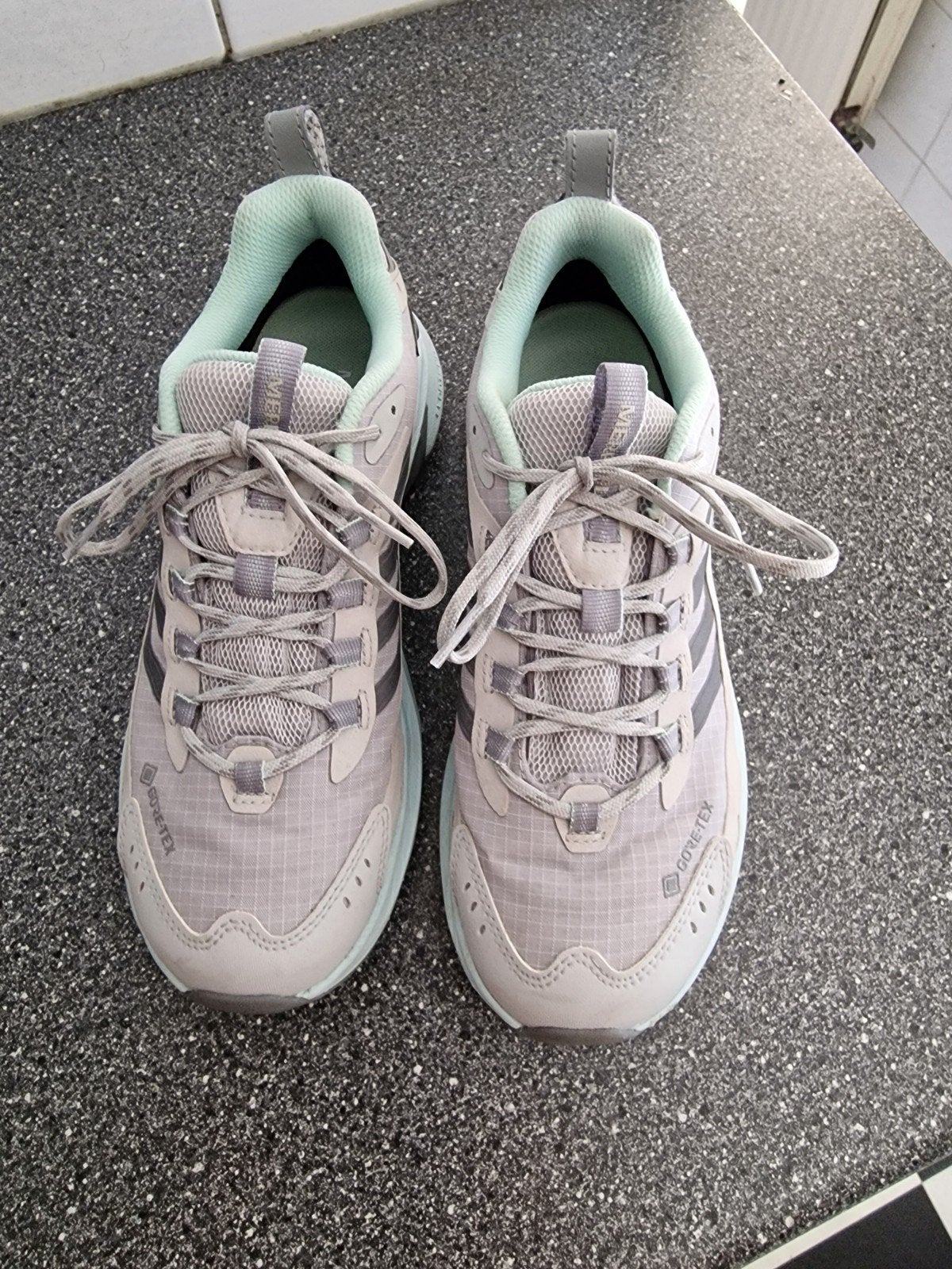 Merrell Moab Speed 2 wandelschoenen, maat 40, kleur Belize, Merrell, Zo goed als nieuw, Grijs, Wandelschoenen