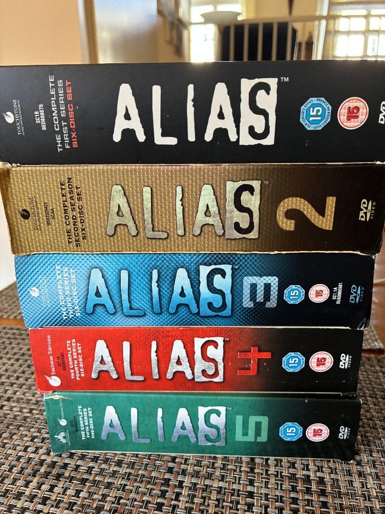 DVD’s Serie Alias Seizoen 1 t/m 5, deels Ned. Ondertiteling, Alle leeftijden, Ophalen of Verzenden, Zo goed als nieuw