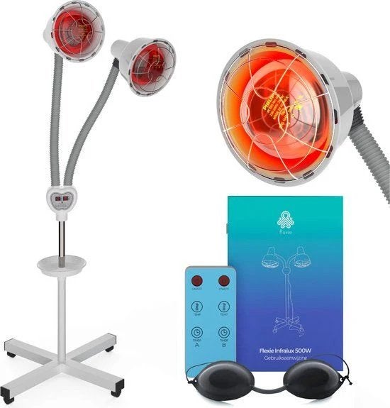 Flexie Infralux 550W Infraroodlamp met Afstandsbediening, Witgoed en Apparatuur, Ophalen of Verzenden, Zo goed als nieuw, Overige typen