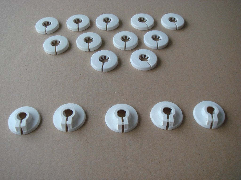 CV buisrozet buismanchet 15 mm en 10 mm - Kleur wit, Minder dan 30 cm, Verzenden, Overige typen, Nieuw
