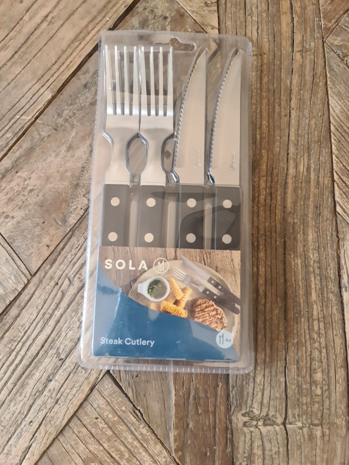 Sola Steak Bestekset -3 pakkenset 13 delig nieuw, Sola, Bestekset, Nieuw, Ophalen of Verzenden