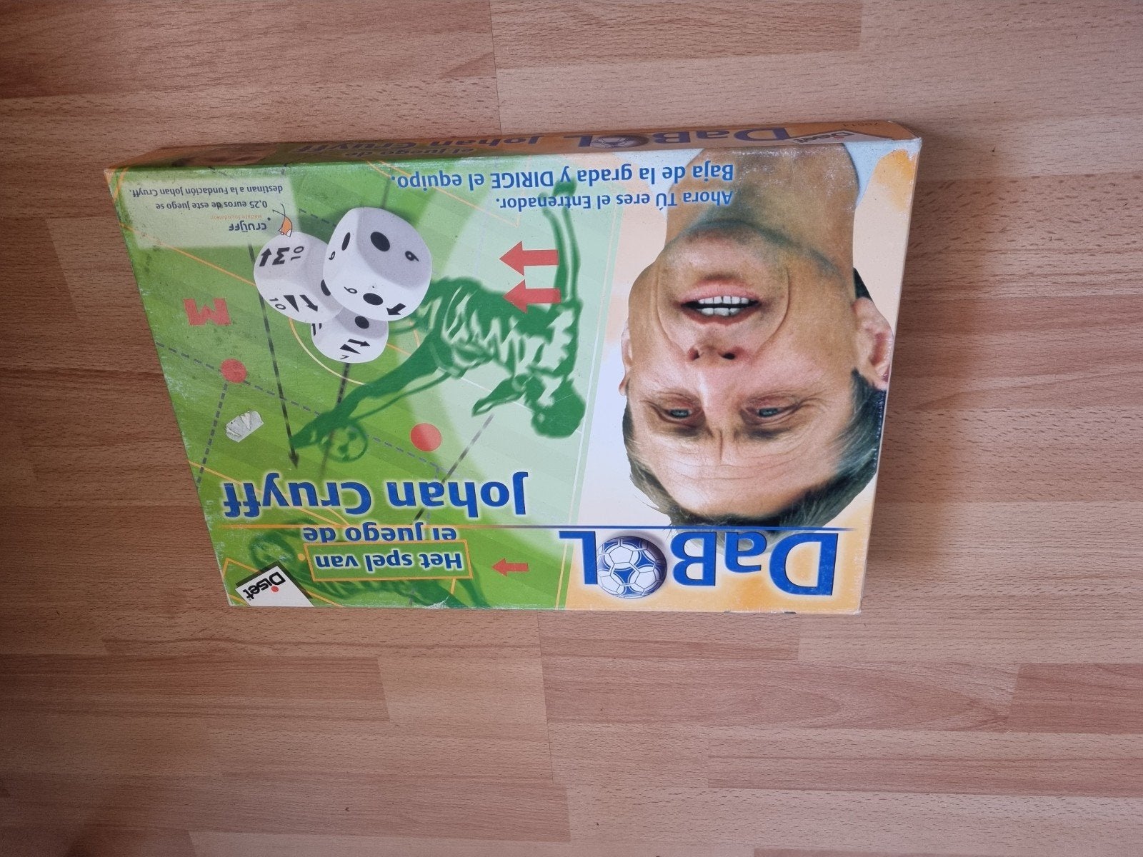 DaBØL De Bal johan Cruyff Voetbal Bordspel - NL/ES Vintage, Ophalen of Verzenden, Gebruikt, Diset