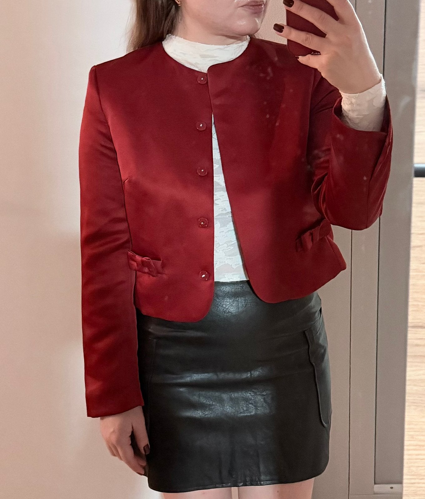Red jacket H&M 36, Ophalen of Verzenden, Zo goed als nieuw, Maat 36 (S), Rood