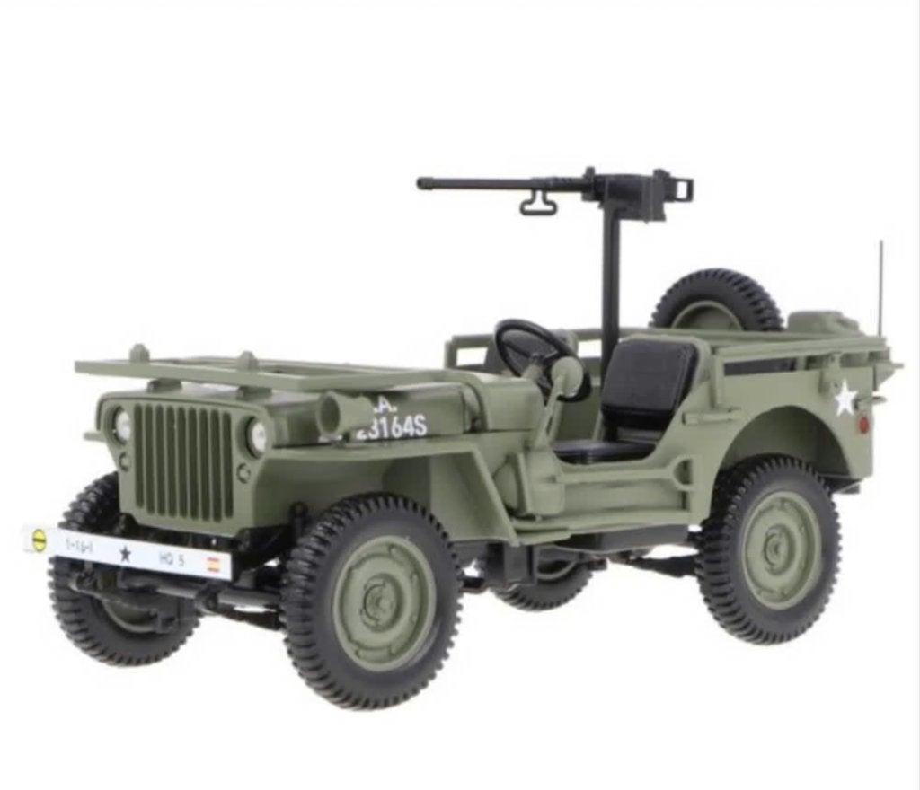 Jeep Willy Army '44 D-Day met mitrailleur NOREV 1/18 189016