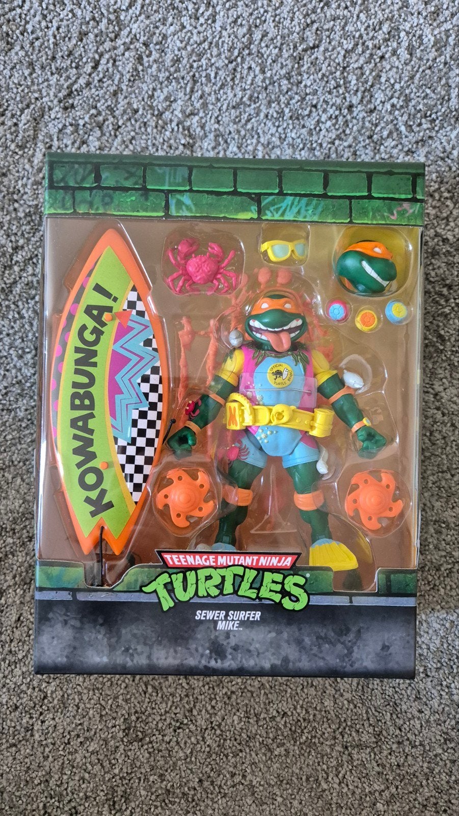 Teenage Mutant Ninja Turtles Super7 Sewer Surfer Mike, Verzamelen, Verzenden, Nieuw