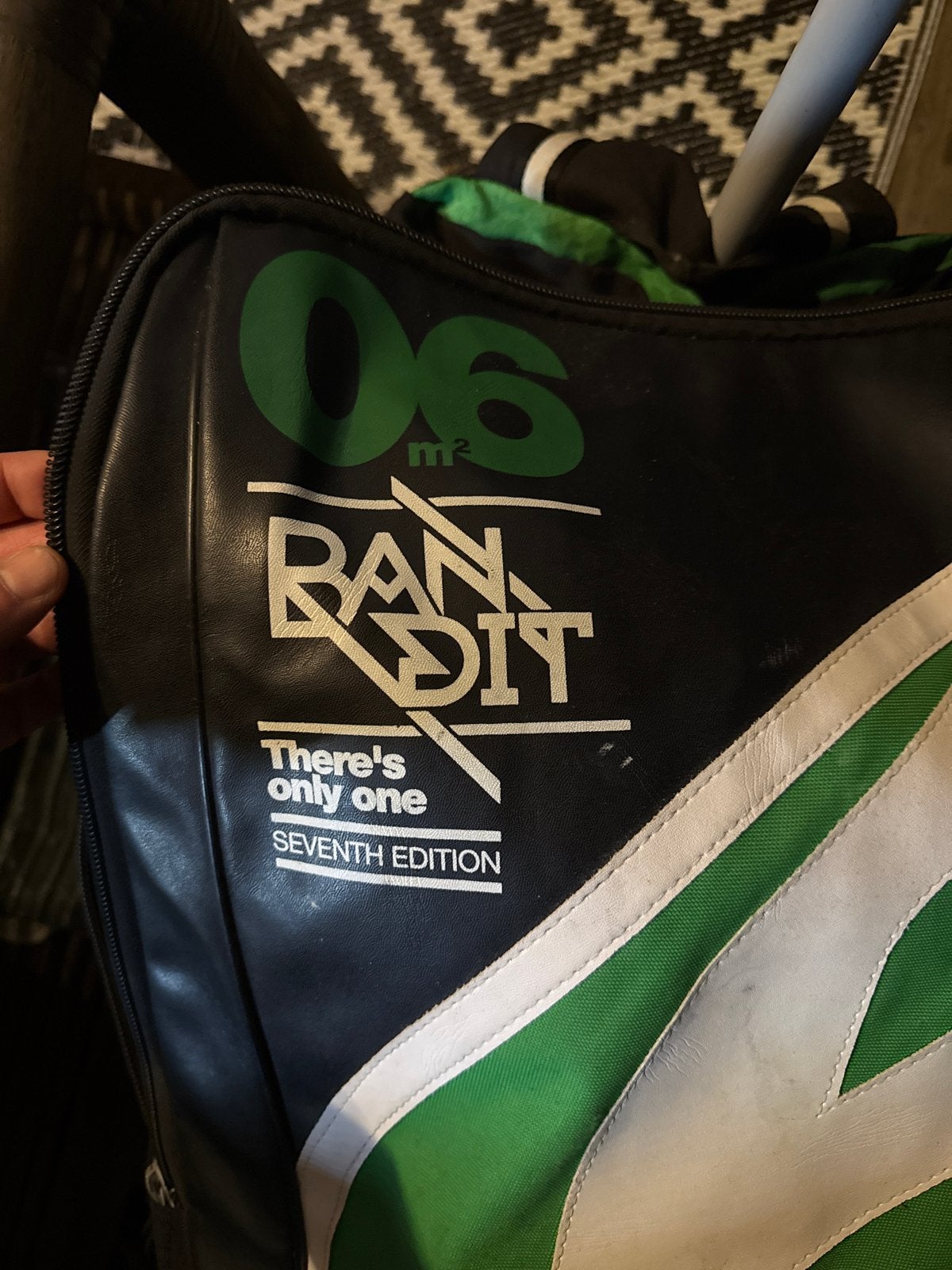 F-one Bandit 6m kite met bar, Watersport en Boten, Gebruikt, Bar, Geen board, Ophalen of Verzenden