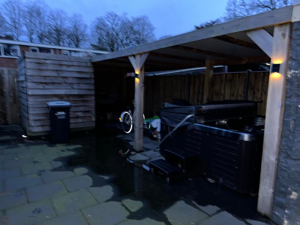 Douglas Overkapping Met Opberging, Tuin en Terras, Overkappingen, Ophalen of Verzenden, Gebruikt, Overige typen