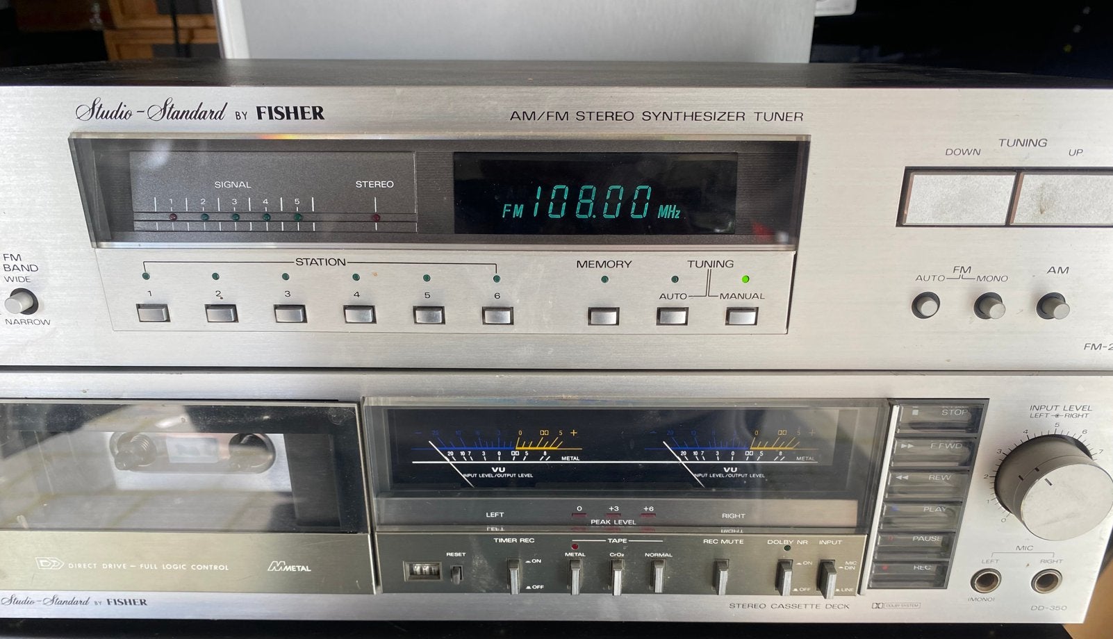 Fisher Studio-Standard Tuner en Cassettedeck Set, Overige merken, Gebruikt, Cassettedeck, Losse componenten