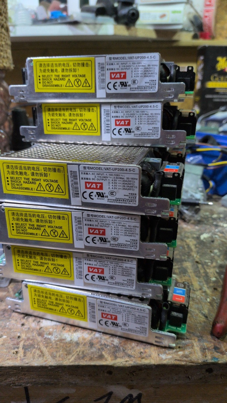 16x VAT-UP200-4.5-C 4.5V 30A voedingen, Ophalen of Verzenden