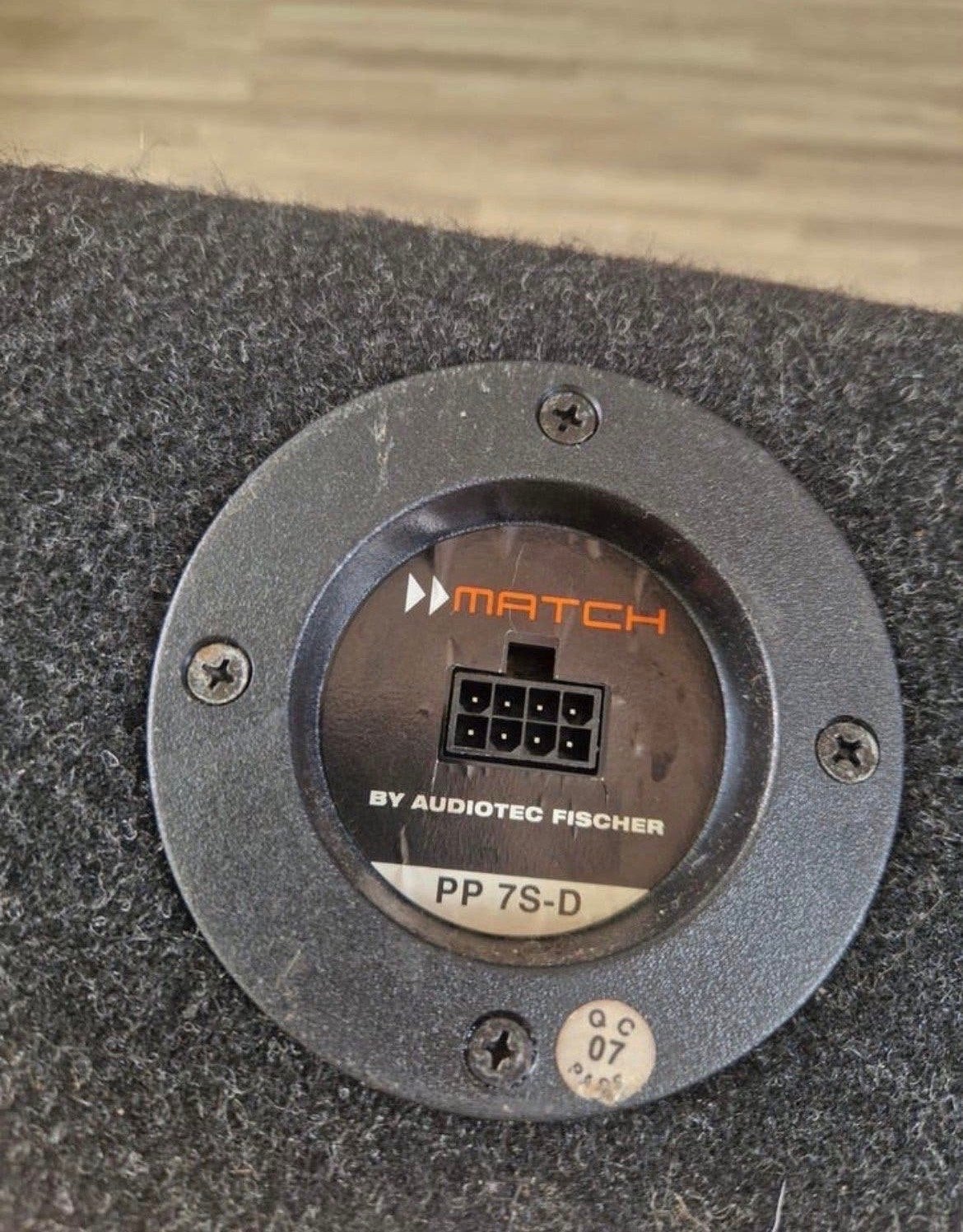 Match by Audiotec Fischer PP 7S-D Subwoofer, Auto diversen, Ophalen, Gebruikt
